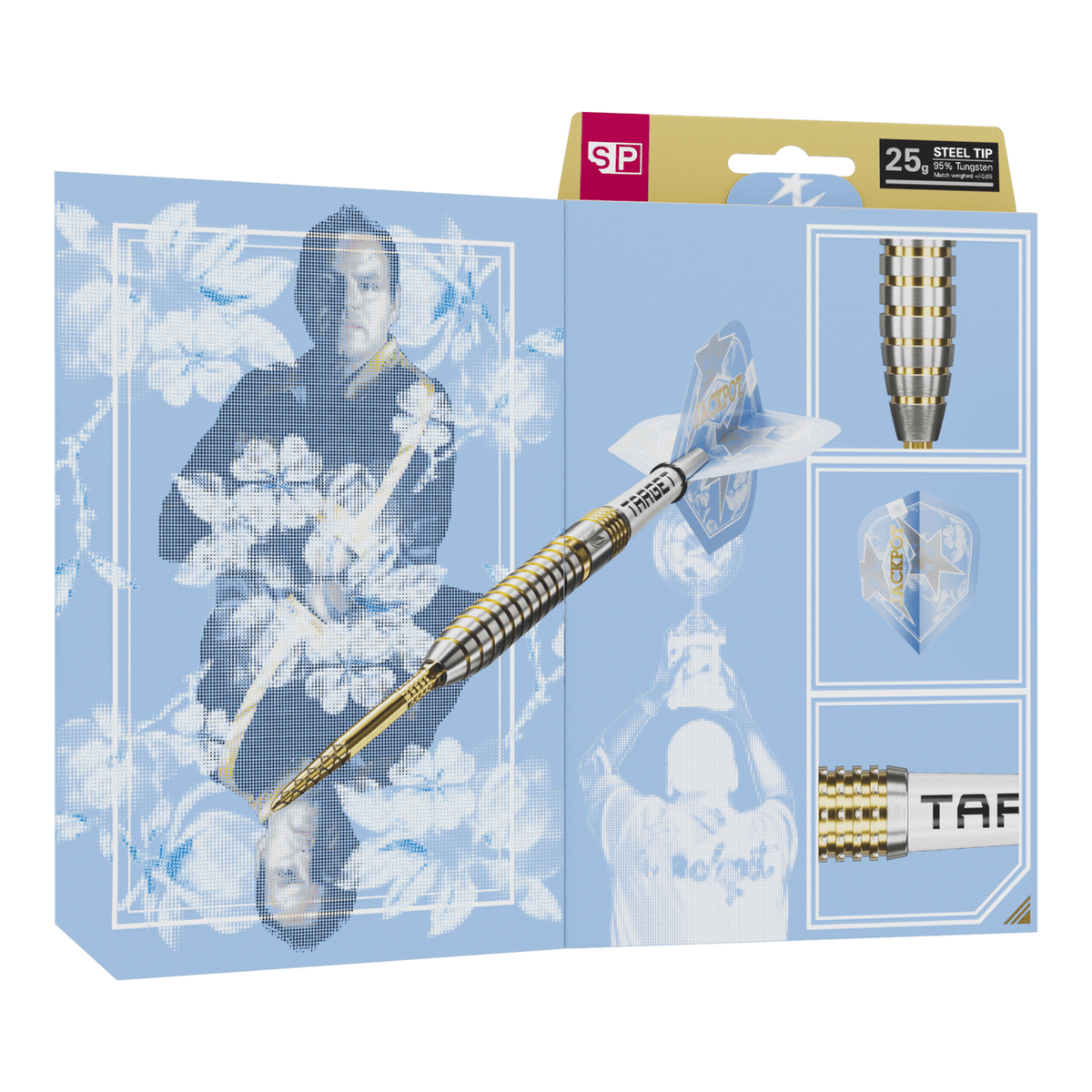 Adrian Lewis Showdown Swiss Point, 95% Tungsten Steel Tip Darts