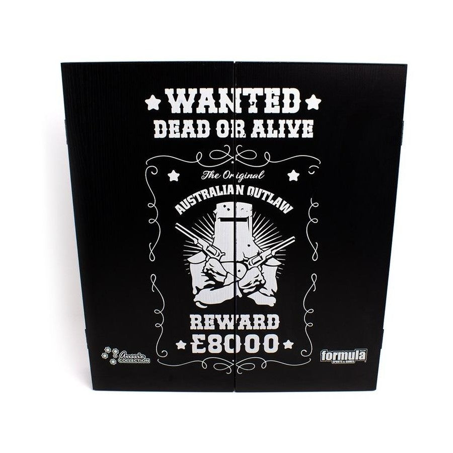 Outlaw Dartboard Cabinet Set