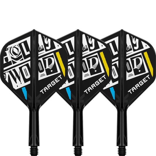 Target - K-Flex Chris Dobey - Big Wing Dart Flights - Integrated Flight & Shaft System