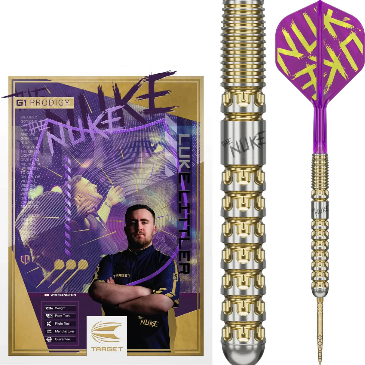 Target - Luke Littler Prodigy Darts - Swiss Point - 90% Tungsten
