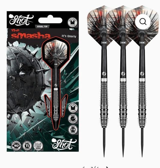 Shot - Gnarly Smasha - 90% Tungsten Steel Tip Darts