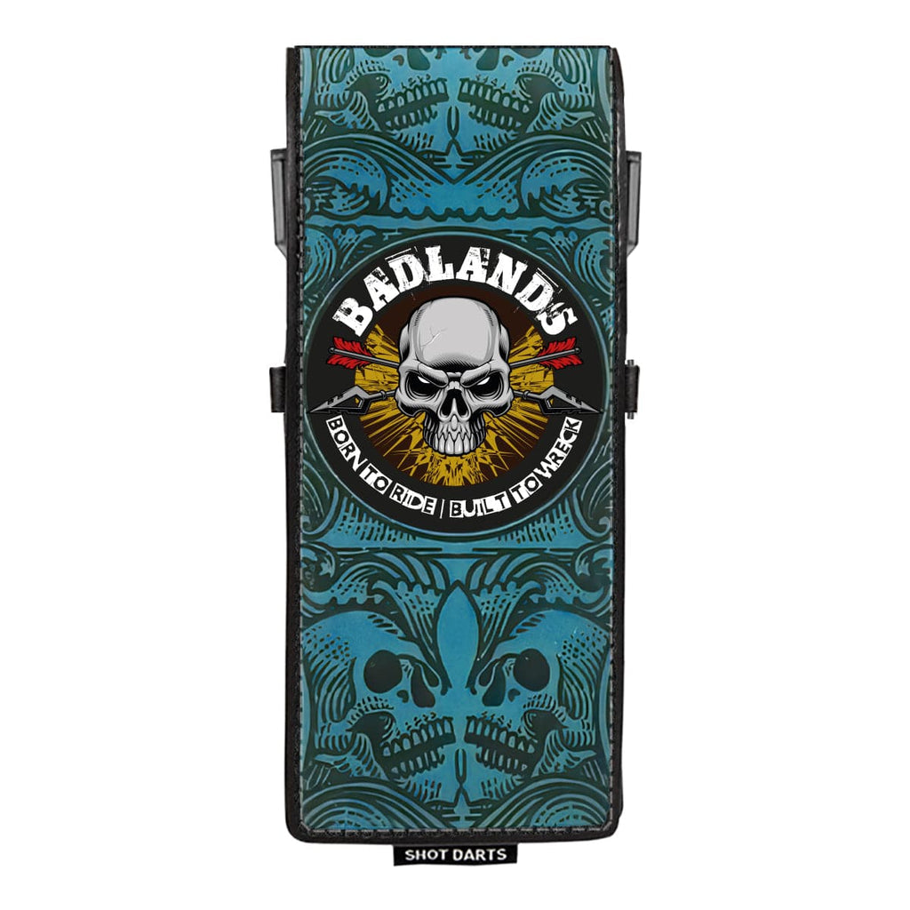 SHOT - BADLANDS Inked Drop-in Dart Wallet - BLUE