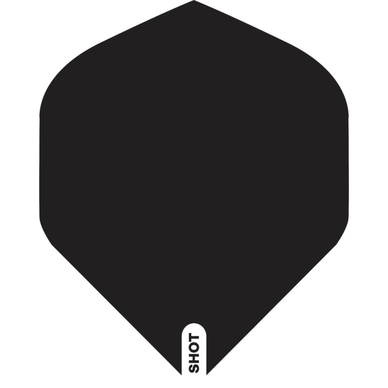 Shot Big Wing Dart Flights Black