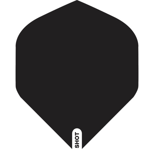 Shot Big Wing Dart Flights Black