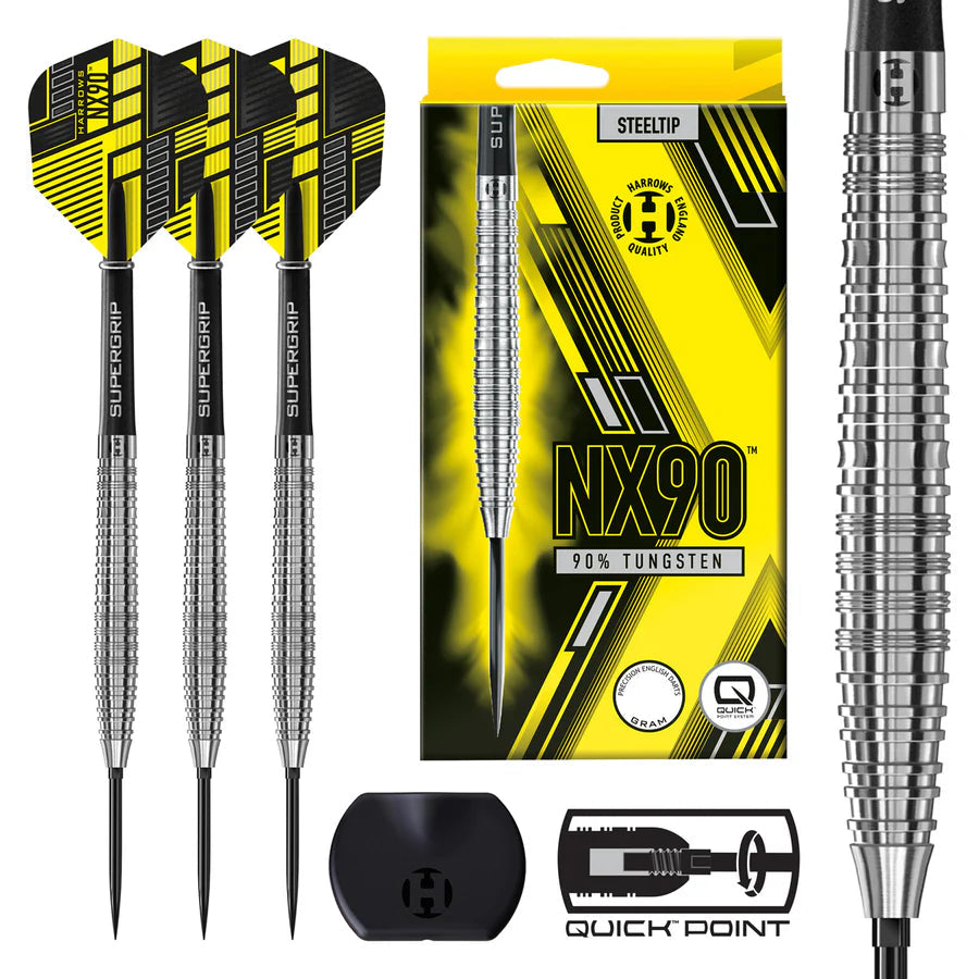 Harrows - NX90 Tapered QP Quick Point - 90% Tungsten Darts