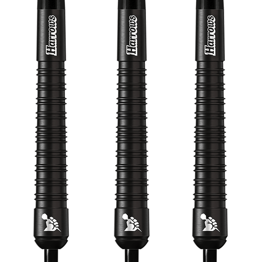 Supergrip Black, 90% Tungsten Steel Tip Darts