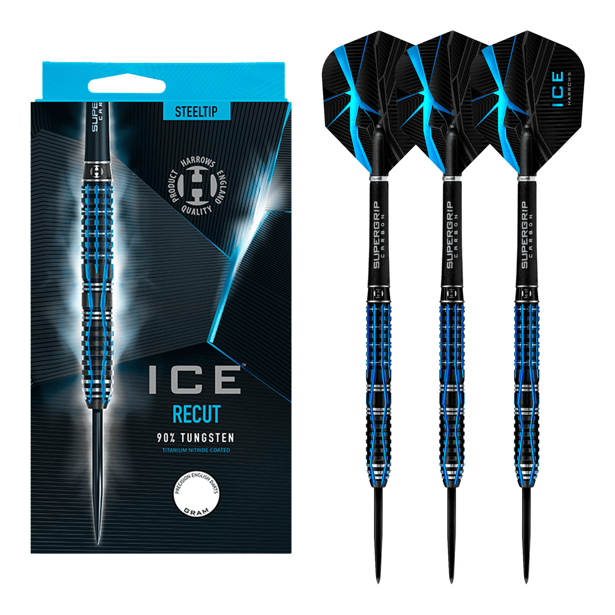 Harrows - ICE Recut - 90% Tungsten Steel Tip Darts