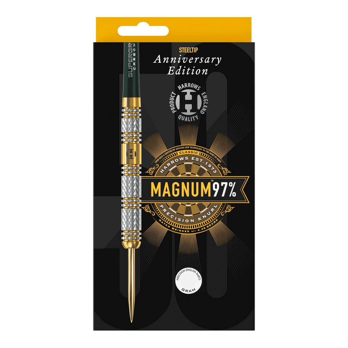 Harrows - Magnum Gold Titanium Anniversary Edition - 97% Tungsten Steel Tip Darts