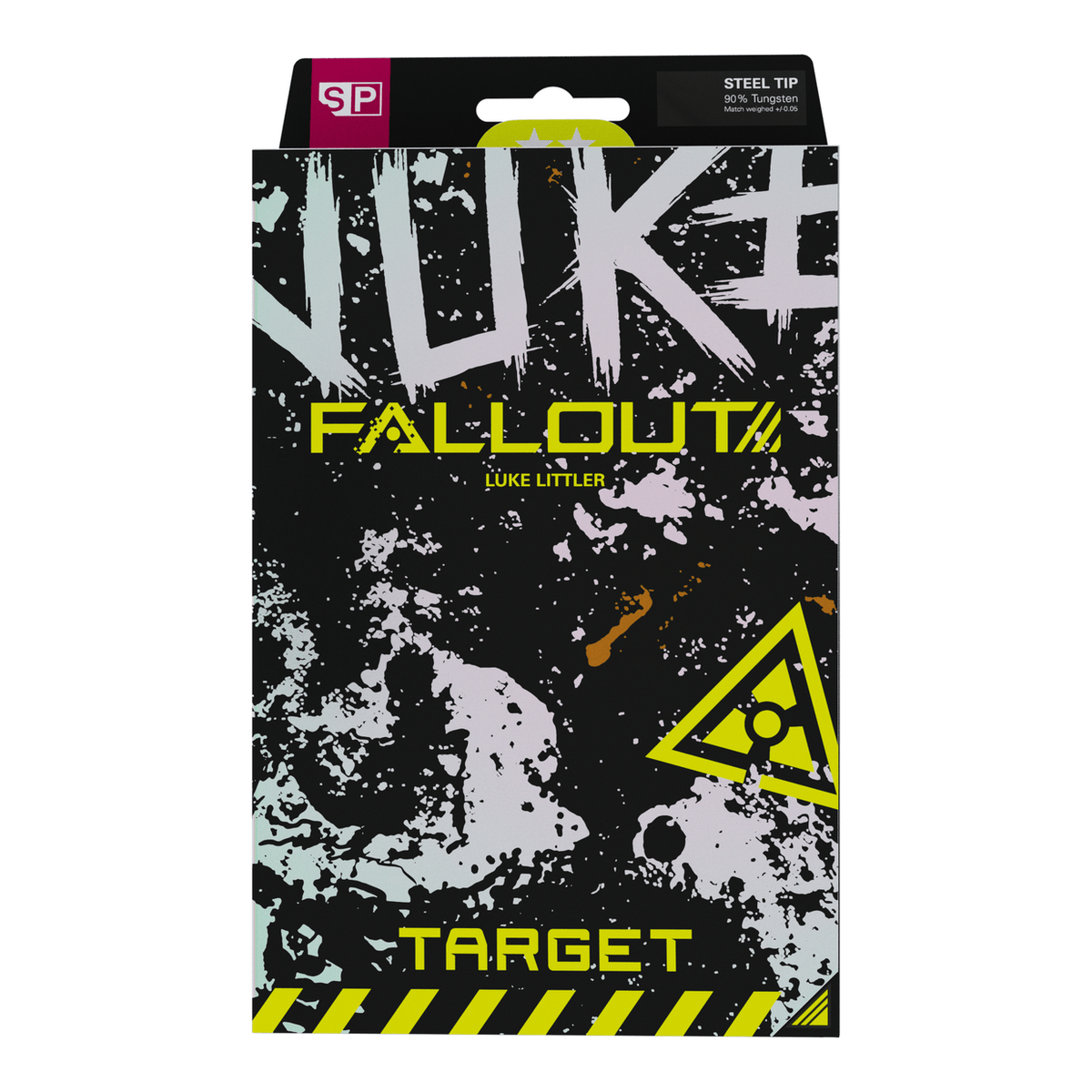 Luke Littler Nuke Fallout Swiss Point, 90% Tungsten Steel Tip Darts