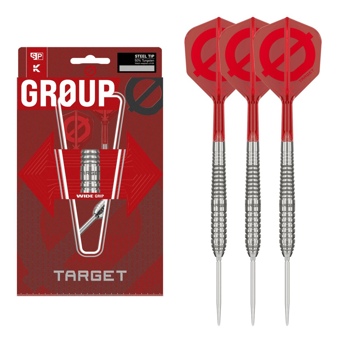 Group Ø 01 Swiss Point, 50% Tungsten Steel Tip Darts