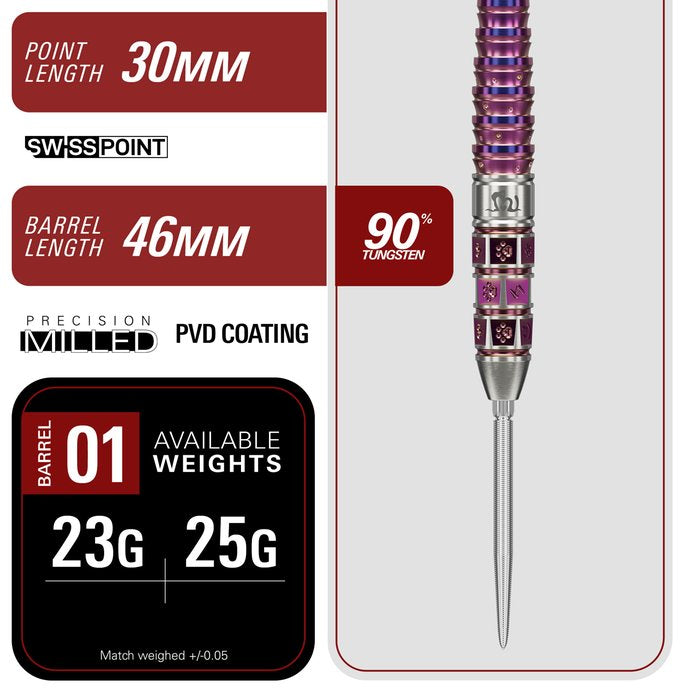 Target Japan Mayuko Morito Mayo G8 90% - Steel Tip Darts