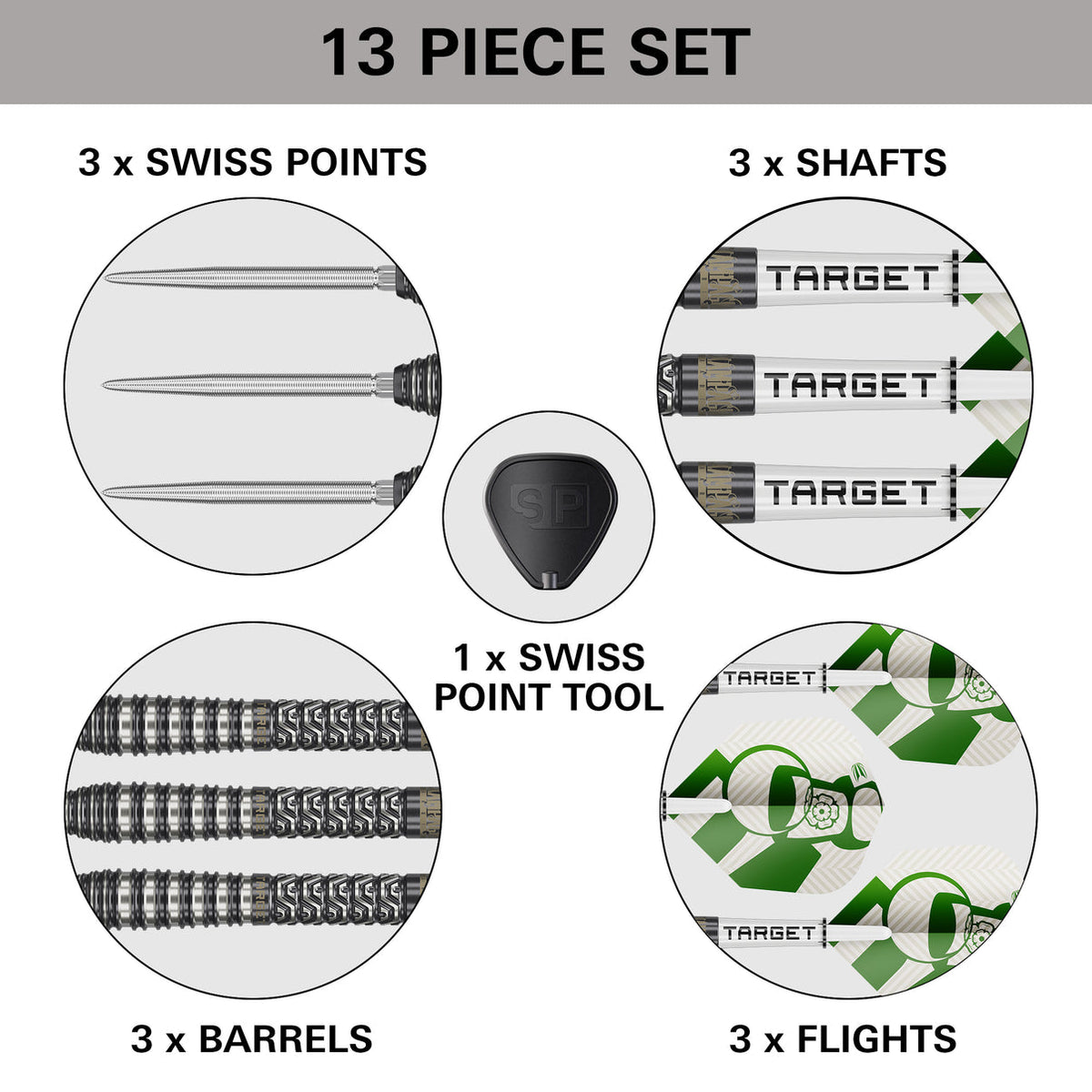 Target Charlie Manby Gen 1 SP 95% Tungsten Steel Tip Darts