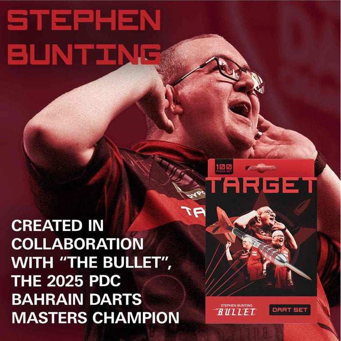 Target Stephen Bunting Brass Set 100 Pieces - Steel Tip Darts