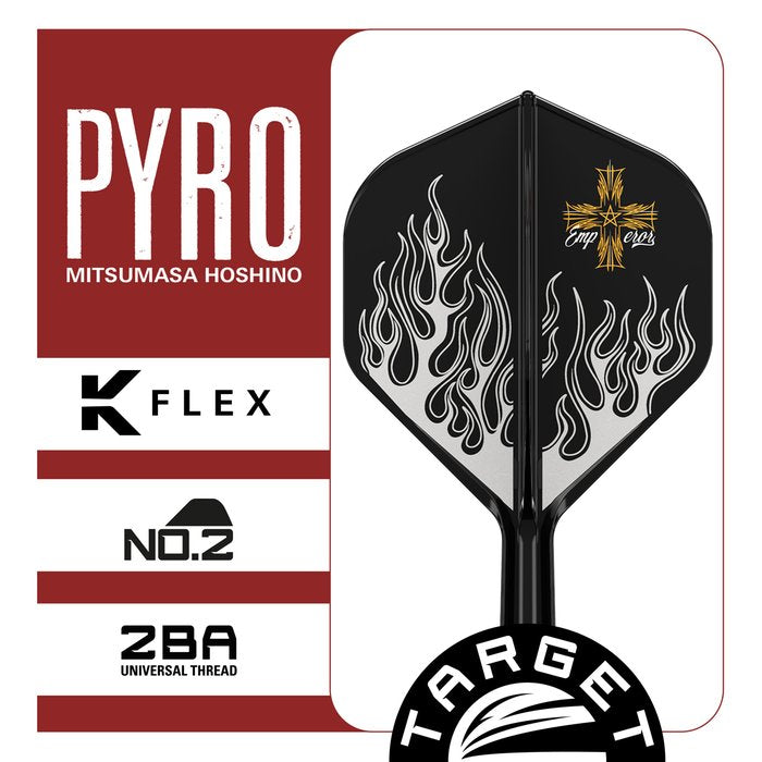 Target Japan K-Flex Mitsumasa Hoshino Pyro G2 NO2 - Dart Flights