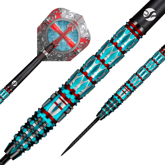 SHOT - Future Knights St George Steel Tip Dart Set-95% Tungsten Barrels