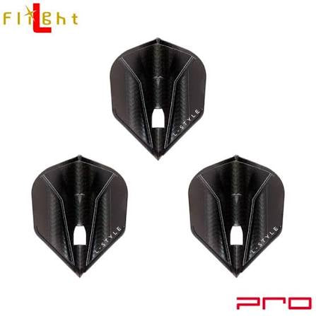 L-Style Pro Inception L3 Dart Flights Black
