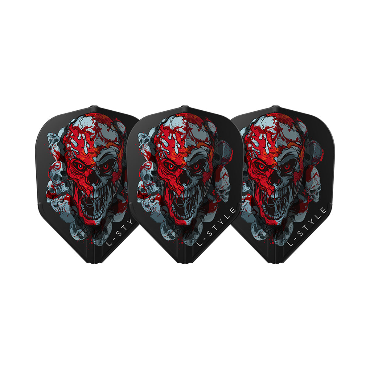 L-STYLE RYAN SEARLE V4 EZ DART FLIGHTS BLACK L3 SHAPE