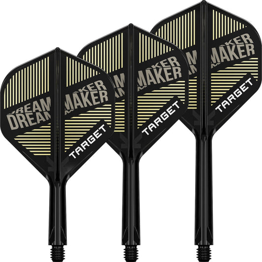 Target - K-Flex Dimitri Van Den Bergh - No2 Dart Flights - Integrated Flight & Shaft System