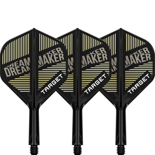 Target - K-Flex Dimitri Van Den Bergh - No2 Dart Flights - Integrated Flight & Shaft System