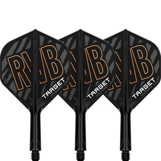 Target - K-Flex Raymond Van Barneveld - Big Wing Dart Flights - Integrated Flight & Shaft System