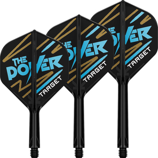Target - K-Flex Phil Taylor - Big Wing Dart Flights - Integrated Flight & Shaft System