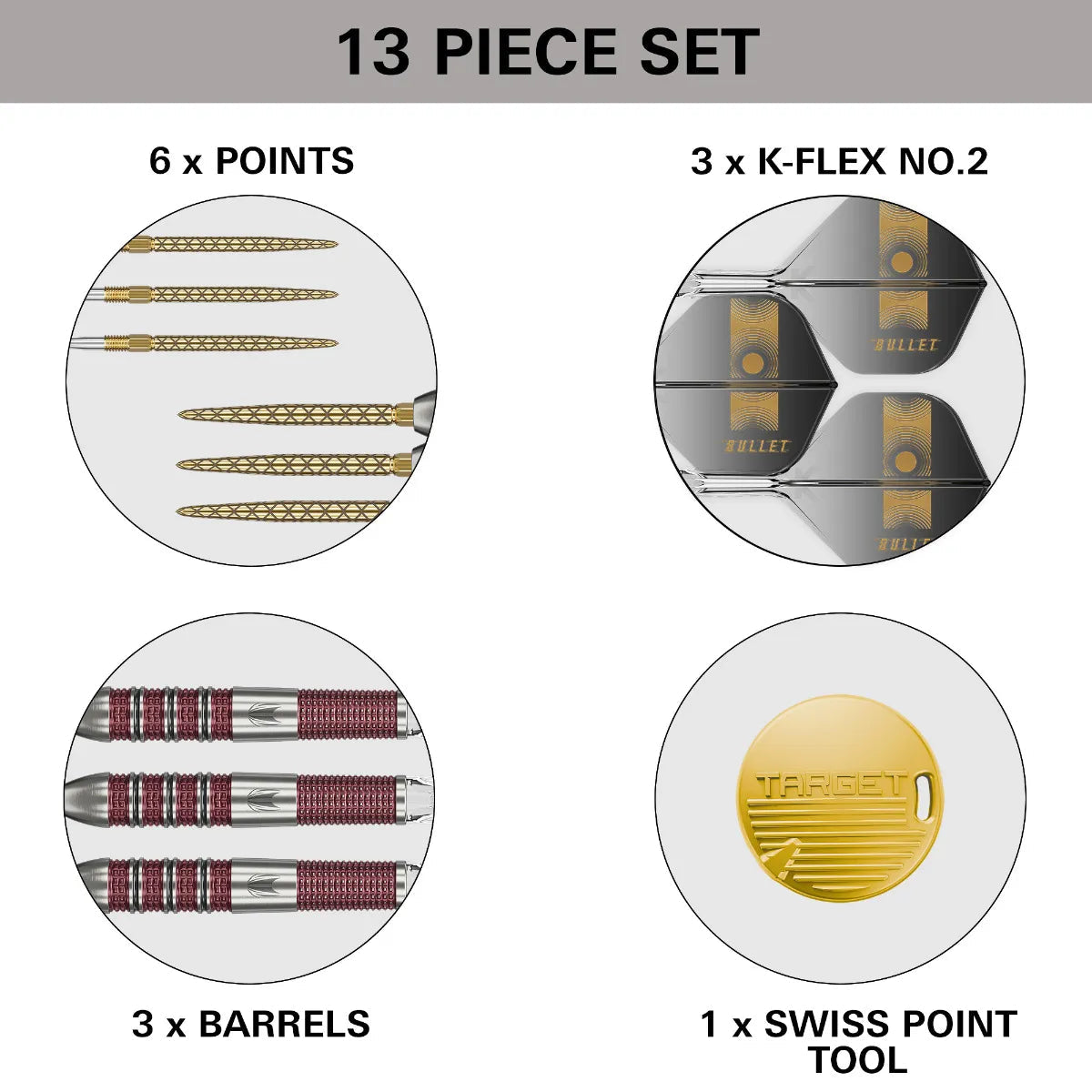 Target Stephen Bunting 95K Swiss Point 95% - Steel Tip Darts