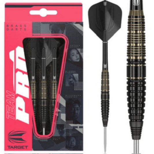 TARGET DARTS TEAM PRO MITSUMASA HOSHINO PYRO BRASS 18G STEEL TIP DARTS