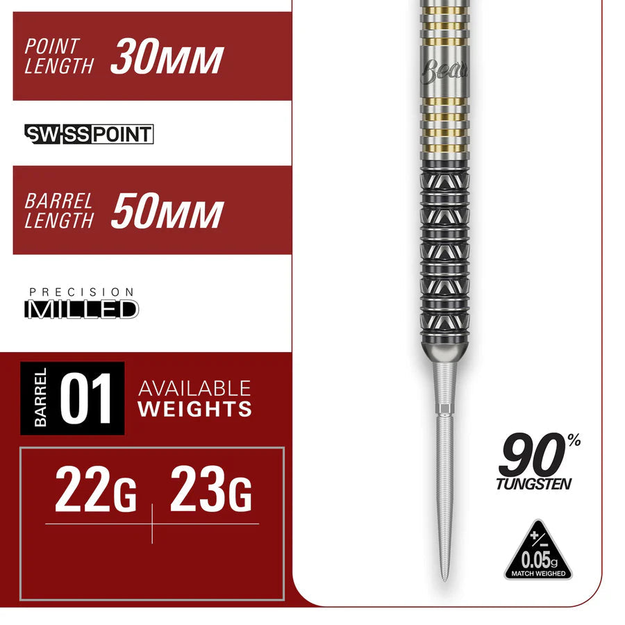 BEAU GREAVES JAPAN EDITION 90% 22G SP STEEL TIP DARTS