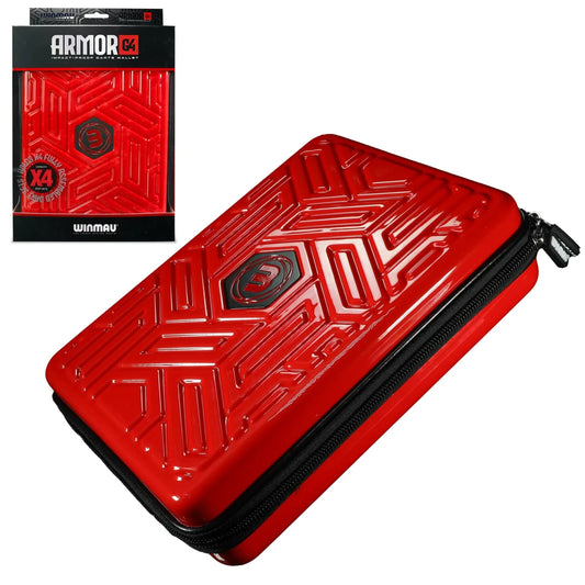 Winmau Armor G4 Dart Case Red (Holds 4 Sets)