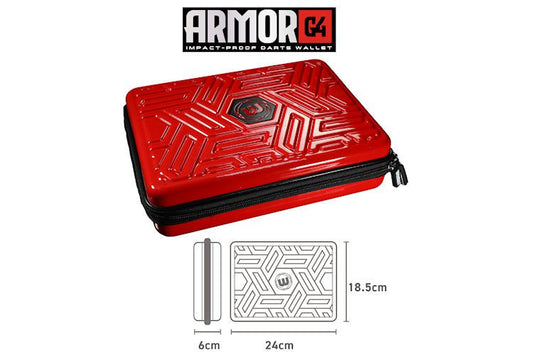 Winmau Armor G4 Dart Case Red (Holds 4 Sets)