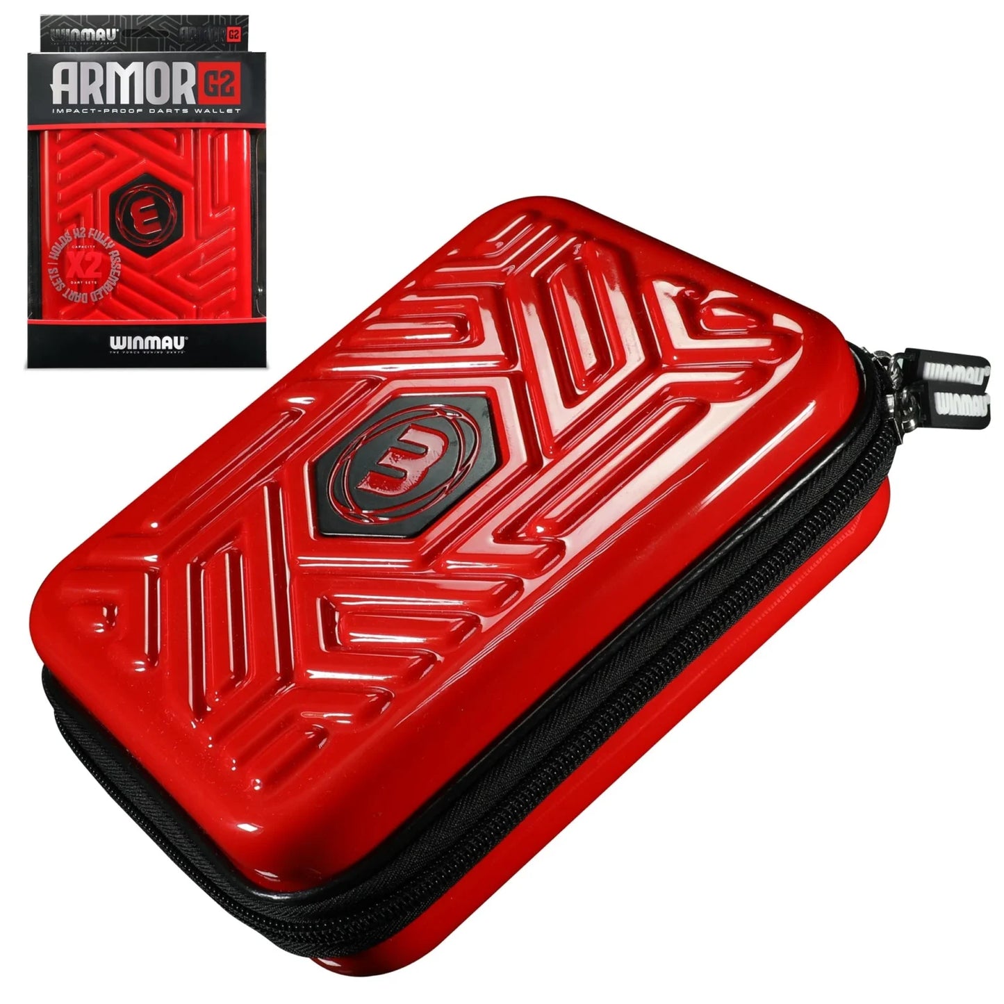 Winmau Armor G2 Red Dart Wallet Holds 2 x Sets of Darts