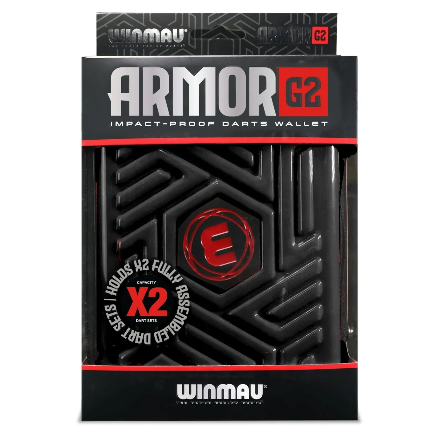 Winmau Armor G2 Black Dart Wallet Holds 2 x Sets of Darts