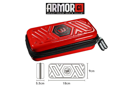 Winmau Armor G1 Red Dart Wallet Holds 2 x Sets of Darts