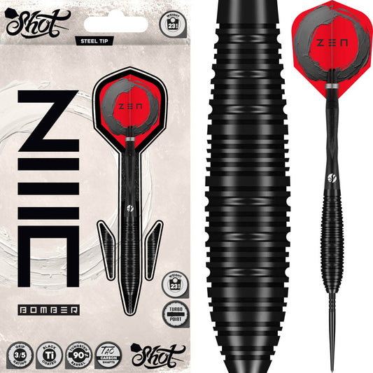 Shot - Zen Bomber Darts - Turbo Point - 90% Tungsten - 23g 24g 26g
