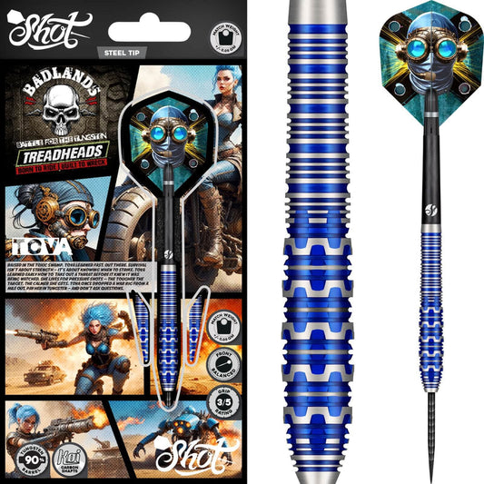 Shot - Badlands Tova Darts - 90% Tungsten - 23g 24g 25g 26g