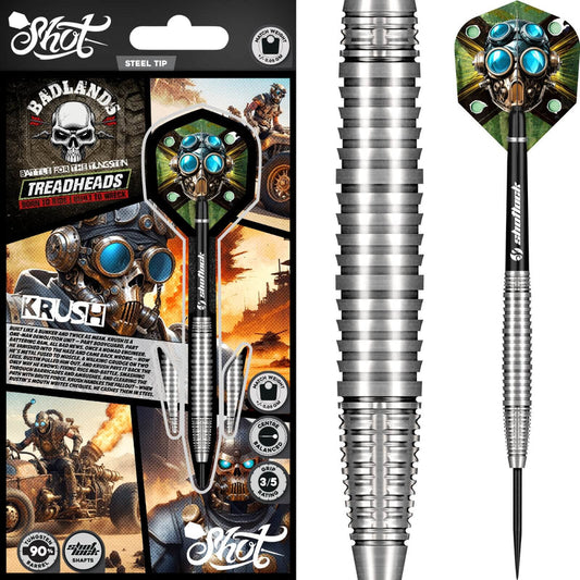 Shot - Badlands Krush Darts - 90% Tungsten - 22g 23g 24g 26g 28g