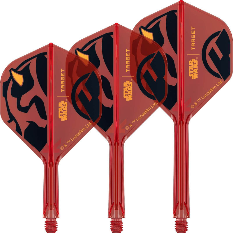 Target - Star Wars Darth Maul K-Flex - Big Wing Dart Flights - Integrated Flight & Shaft System