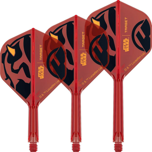 Target - Star Wars Darth Maul K-Flex - Big Wing Dart Flights - Integrated Flight & Shaft System