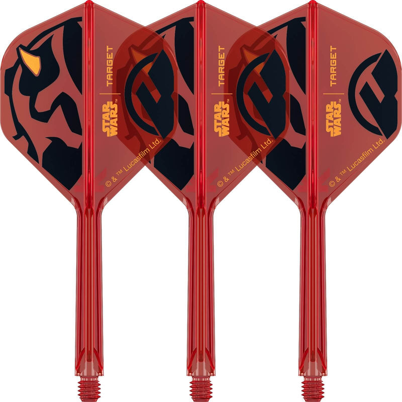 Target - Star Wars Darth Maul K-Flex - Big Wing Dart Flights - Integrated Flight & Shaft System