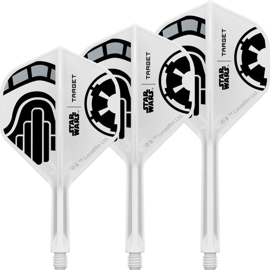 Target - Star Wars Stormtrooper K-Flex - Big Wing Dart Flights - Integrated Flight & Shaft System