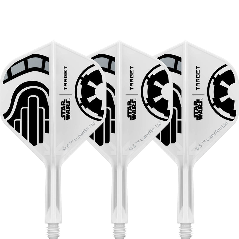 Target - Star Wars Stormtrooper K-Flex - Big Wing Dart Flights - Integrated Flight & Shaft System
