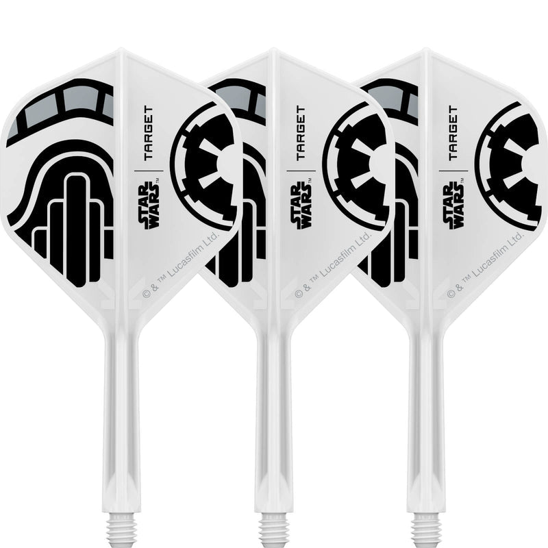Target - Star Wars Stormtrooper K-Flex - Big Wing Dart Flights - Integrated Flight & Shaft System