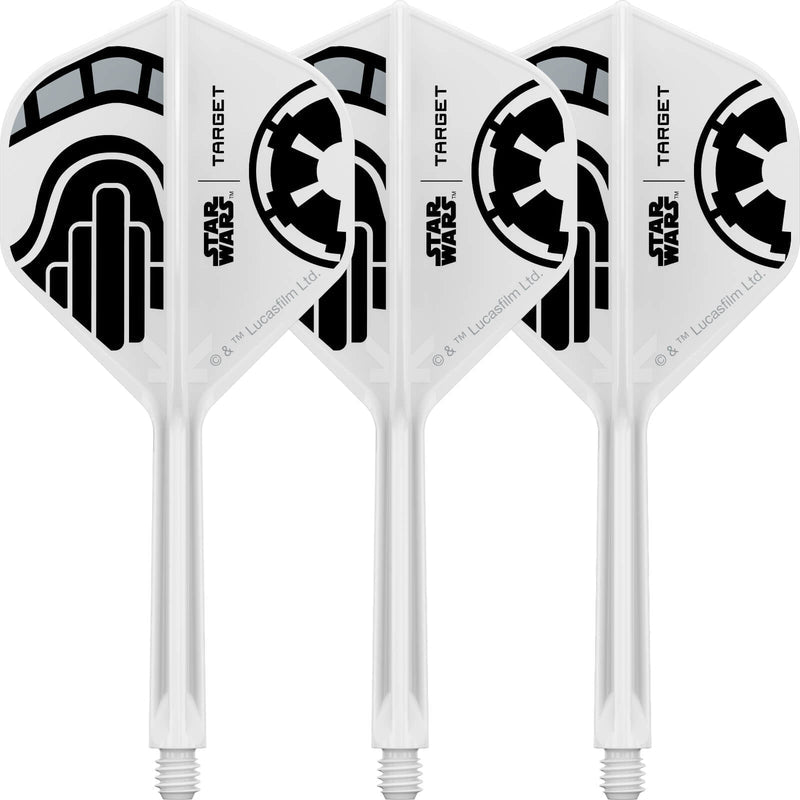 Target - Star Wars Stormtrooper K-Flex - Big Wing Dart Flights - Integrated Flight & Shaft System