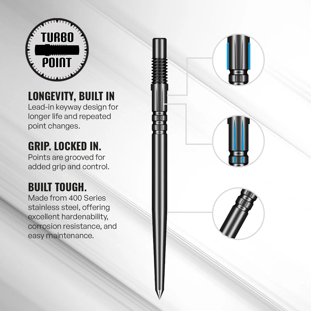 SHOT - Zen SCALLOP Dart Set - 90% Tungsten - Turbo Point - 23/24/25g