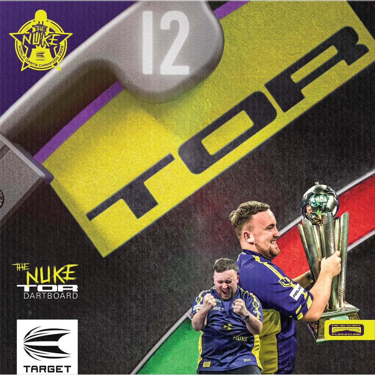 Target - Luke Littler World Champion Edition Tor Dartboard & Surround Bundle