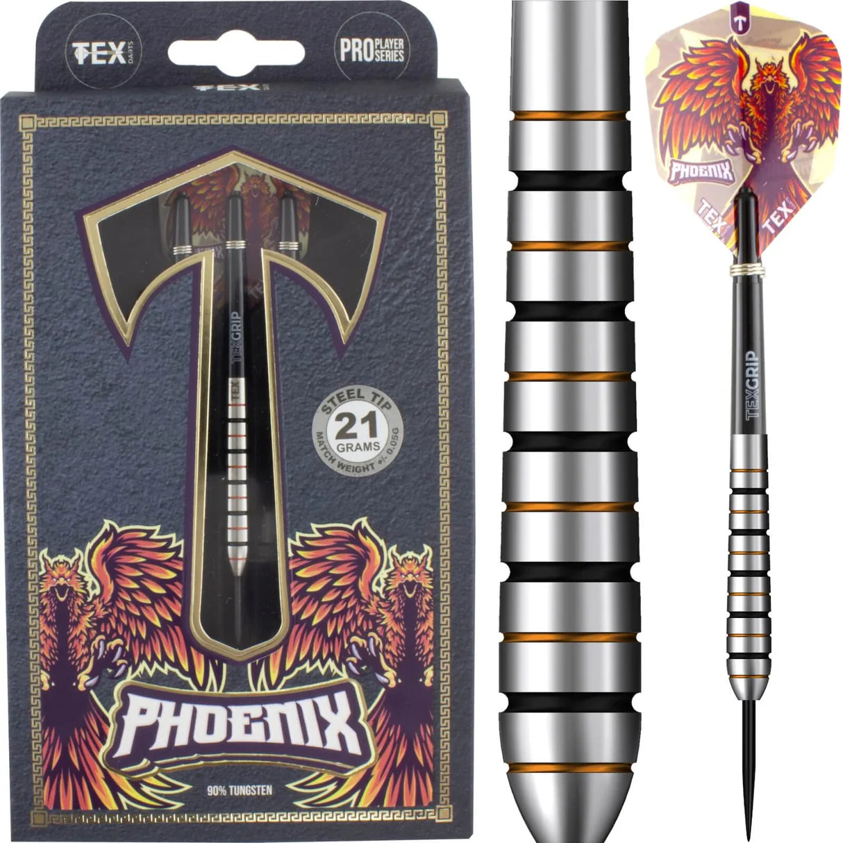 Tex - Phoenix Darts - 90% Tungsten