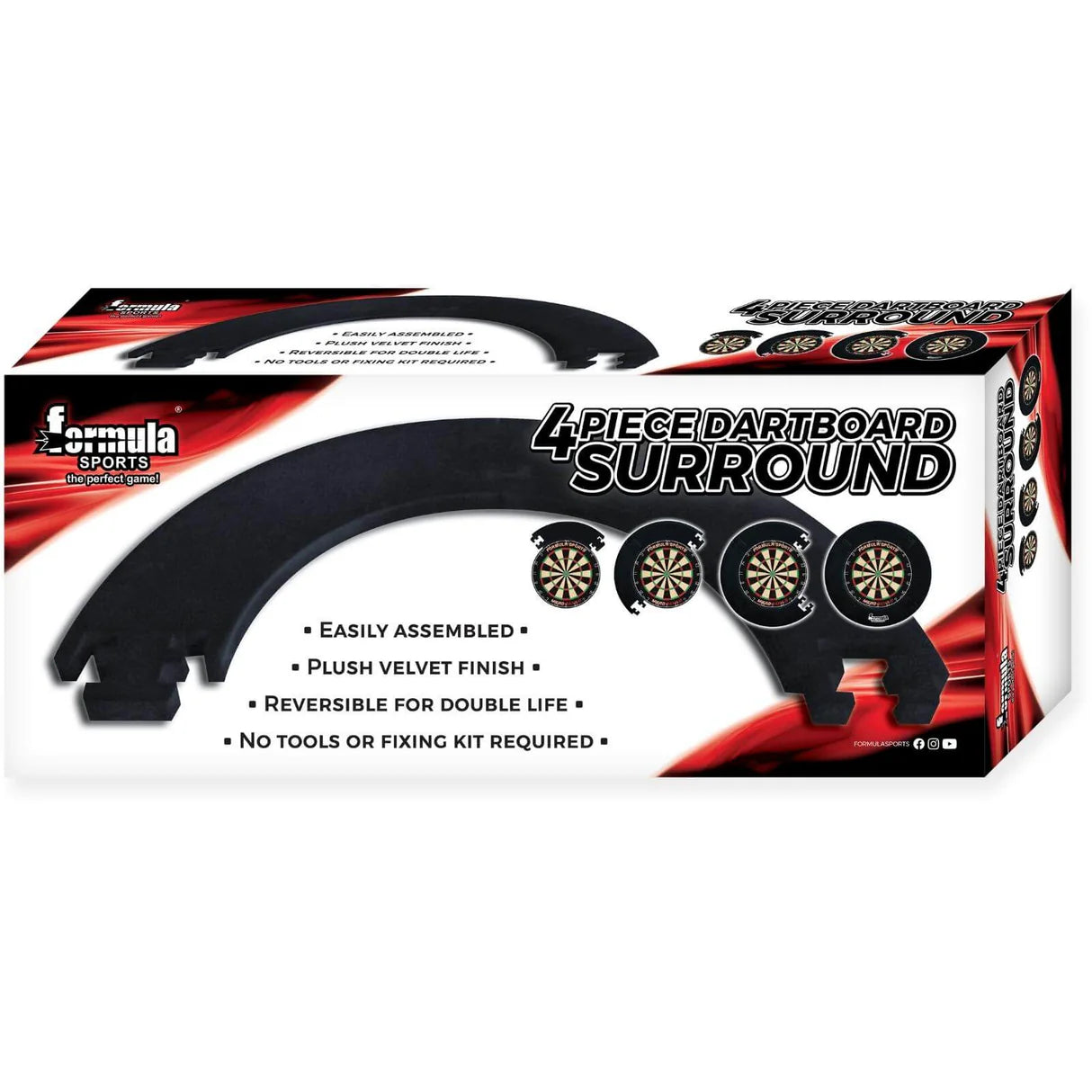 Formula Sports - 4 Piece Dartboard Surround