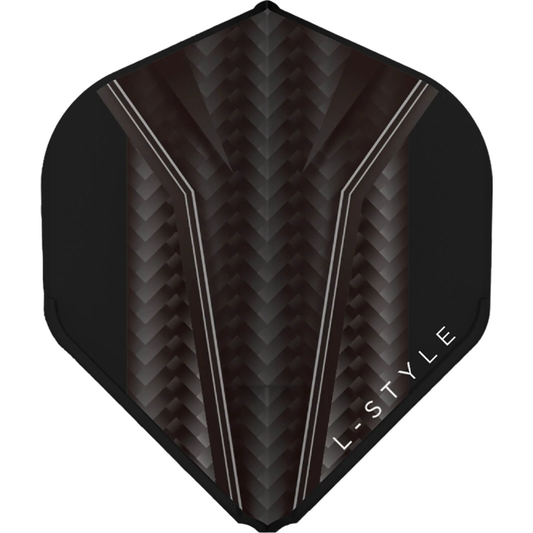 L-Style EZ Inception L1 Big Wing Dart Flights Black