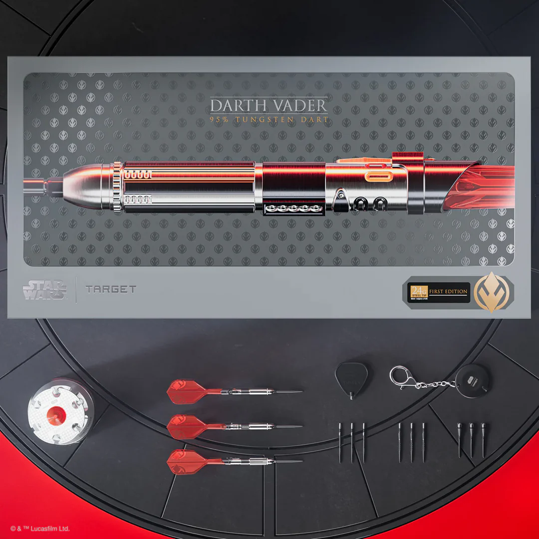 STAR WARS™ Darth Vader “Sith Lord” 1st Edition Steel Tip Darts - 95% Tungsten