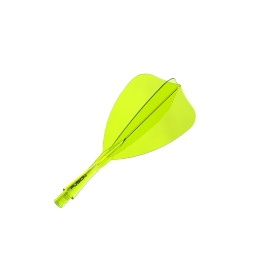 FUSION ARROW TRANSP YELLOW SHO INTERGRATED FLIGHT & SHAFT